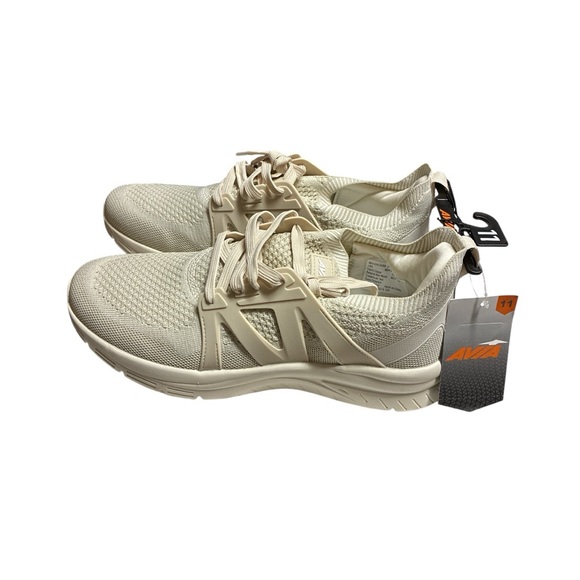 Avia Quick Flash Men's Knit Sneakers in Cream - Picture 2 of 9